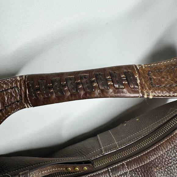 Vintage Coach Mia Brown Leather Hobo Shoulder Bag Style 10062 Studded Rare - Picture 7 of 11